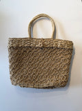 Handwoven seagrass basket bag