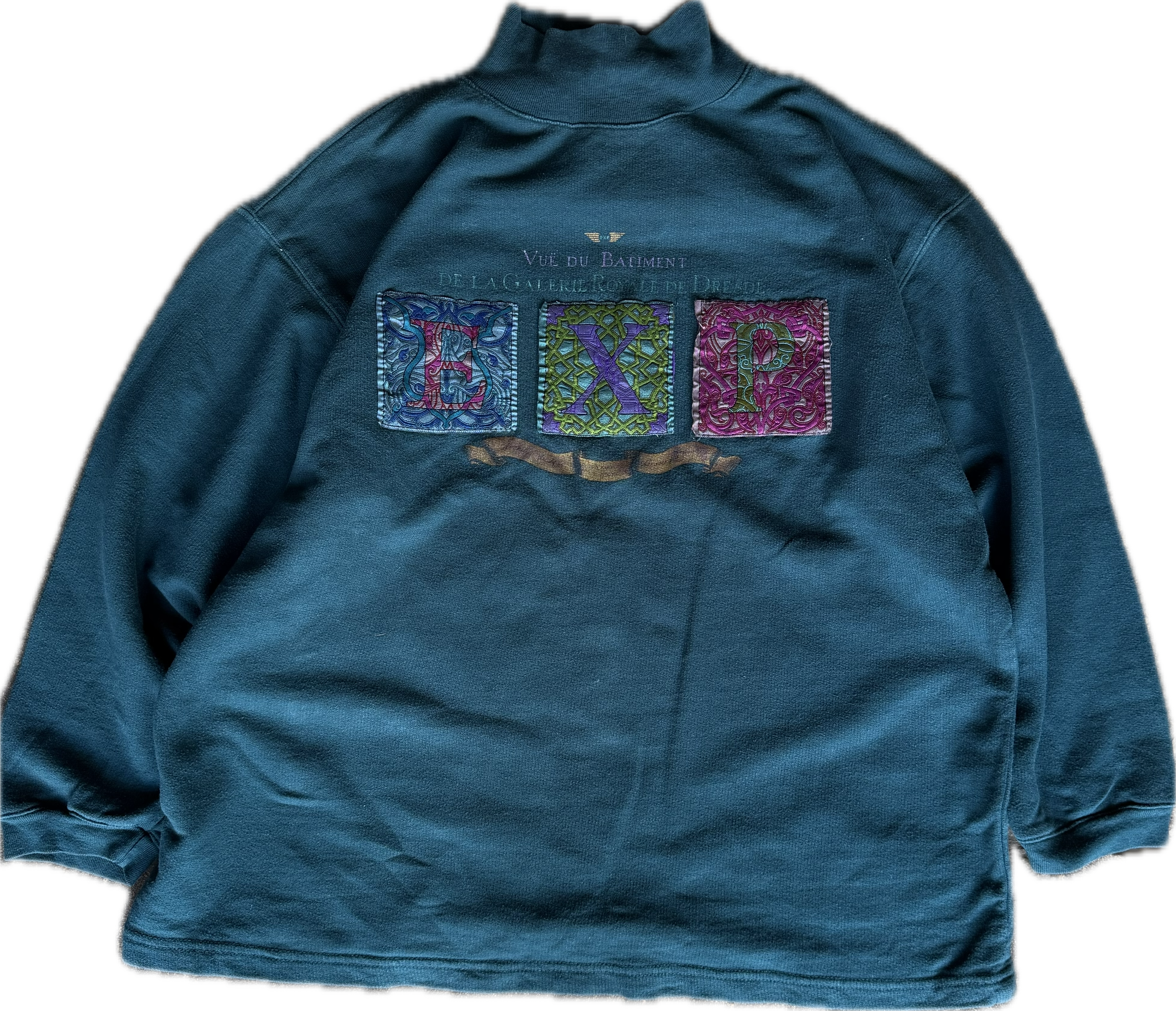 1990s vintage mock turtleneck sweatshirt
