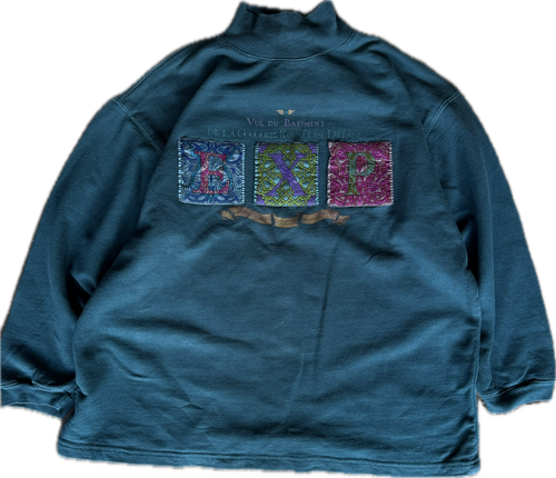 1990s vintage mock turtleneck sweatshirt